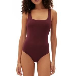 NWT GAPBODY Women's Logo Comfort Thong Bodysuit Size S